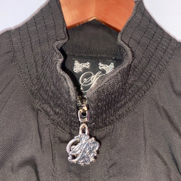 Sean John women’s jacket. Black. Fitted jacket. Large. - Picture 3 of 5